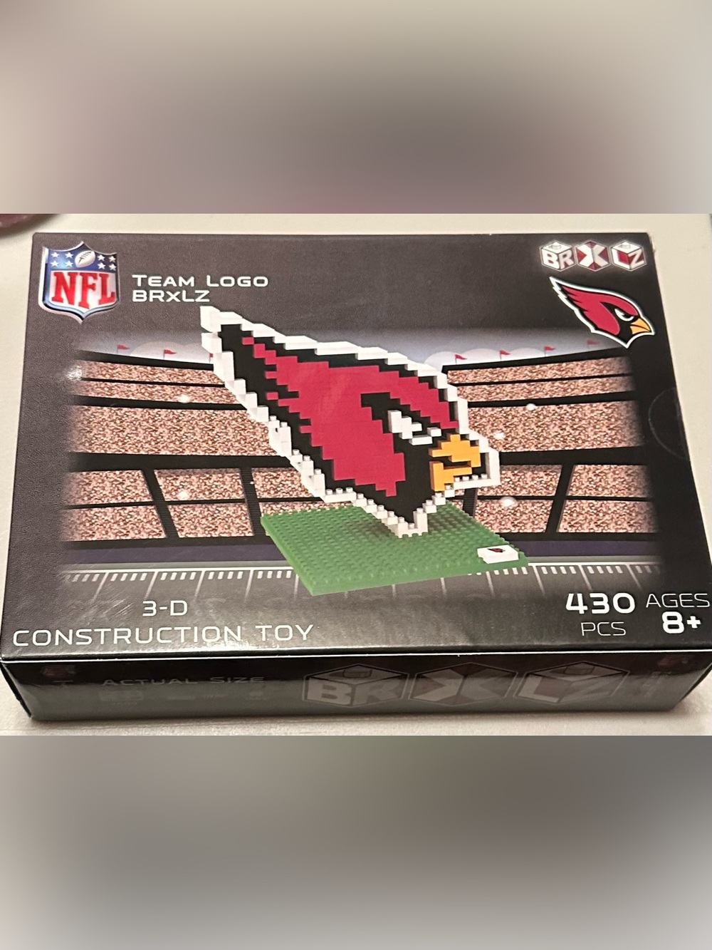 Arizona Cardinals Big Red 3-D Construction block toy. New, in original box.